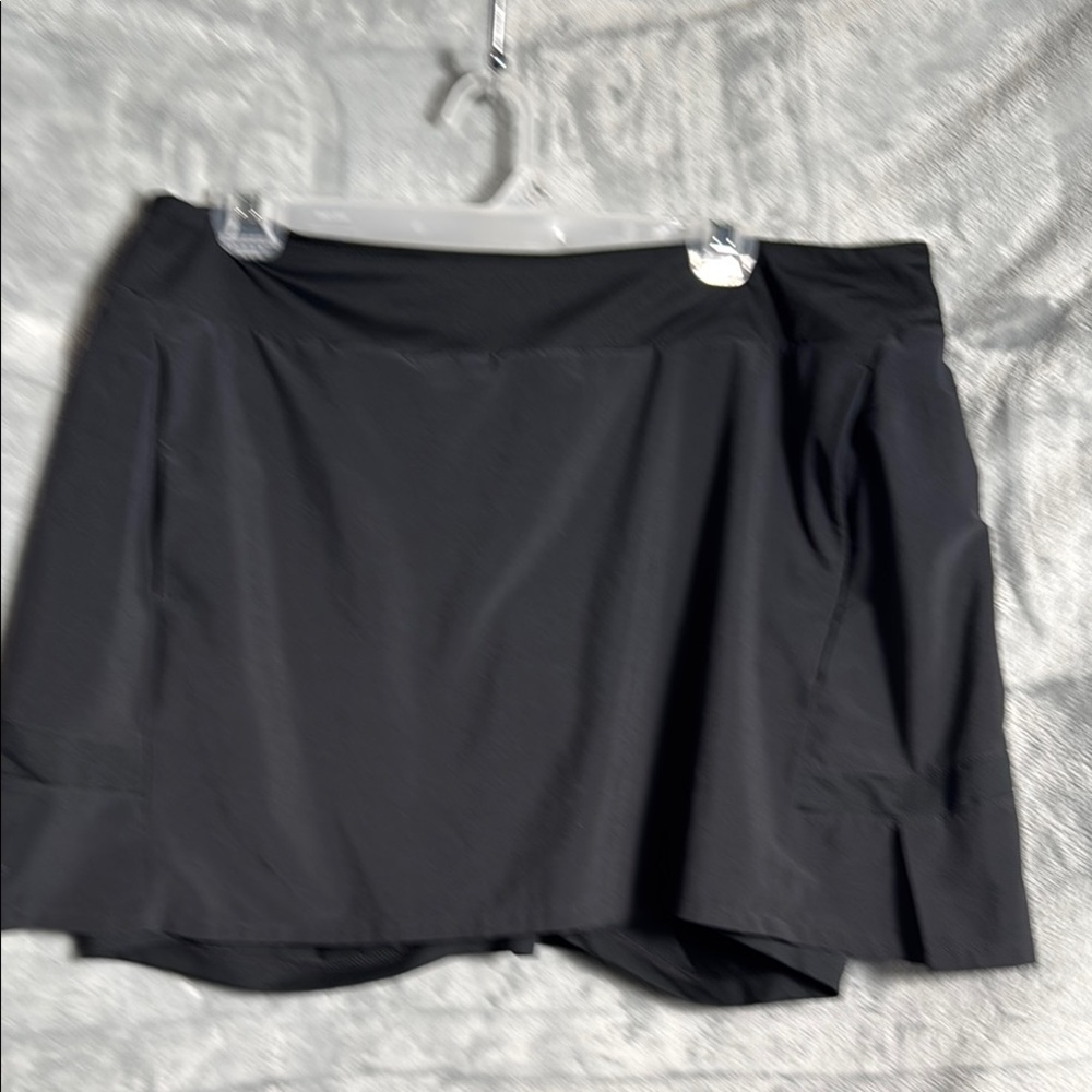 Nike Black Athletic Skort xl built in shorts skirt golf pickleball tennis active